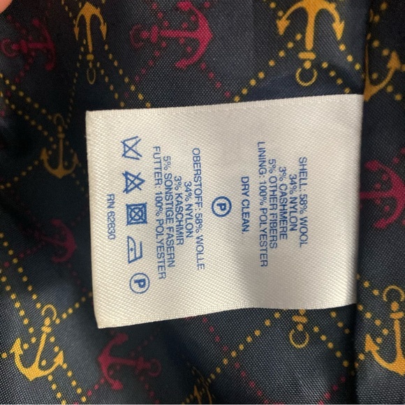 Land’s End Grey Wool Pea Coat - Picture 9 of 9